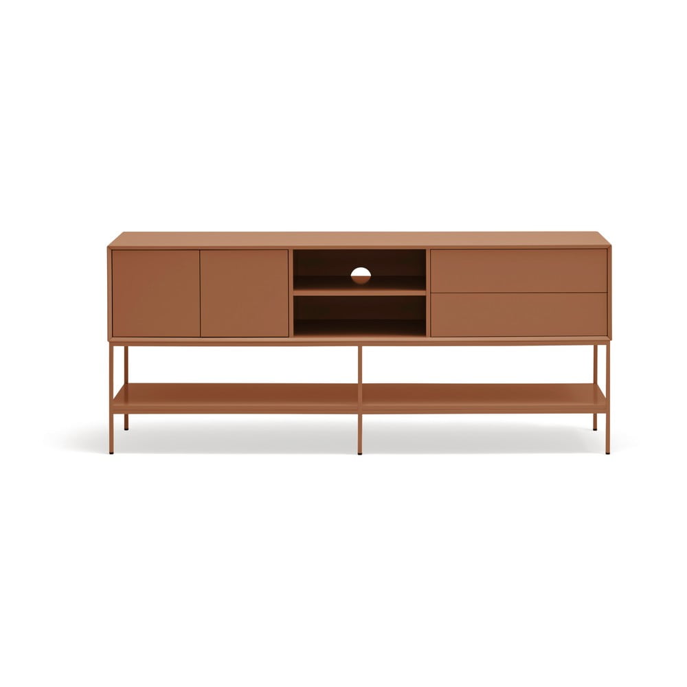 Téglavörös TV-állvány 175x74x45 cm Platt – Teulat