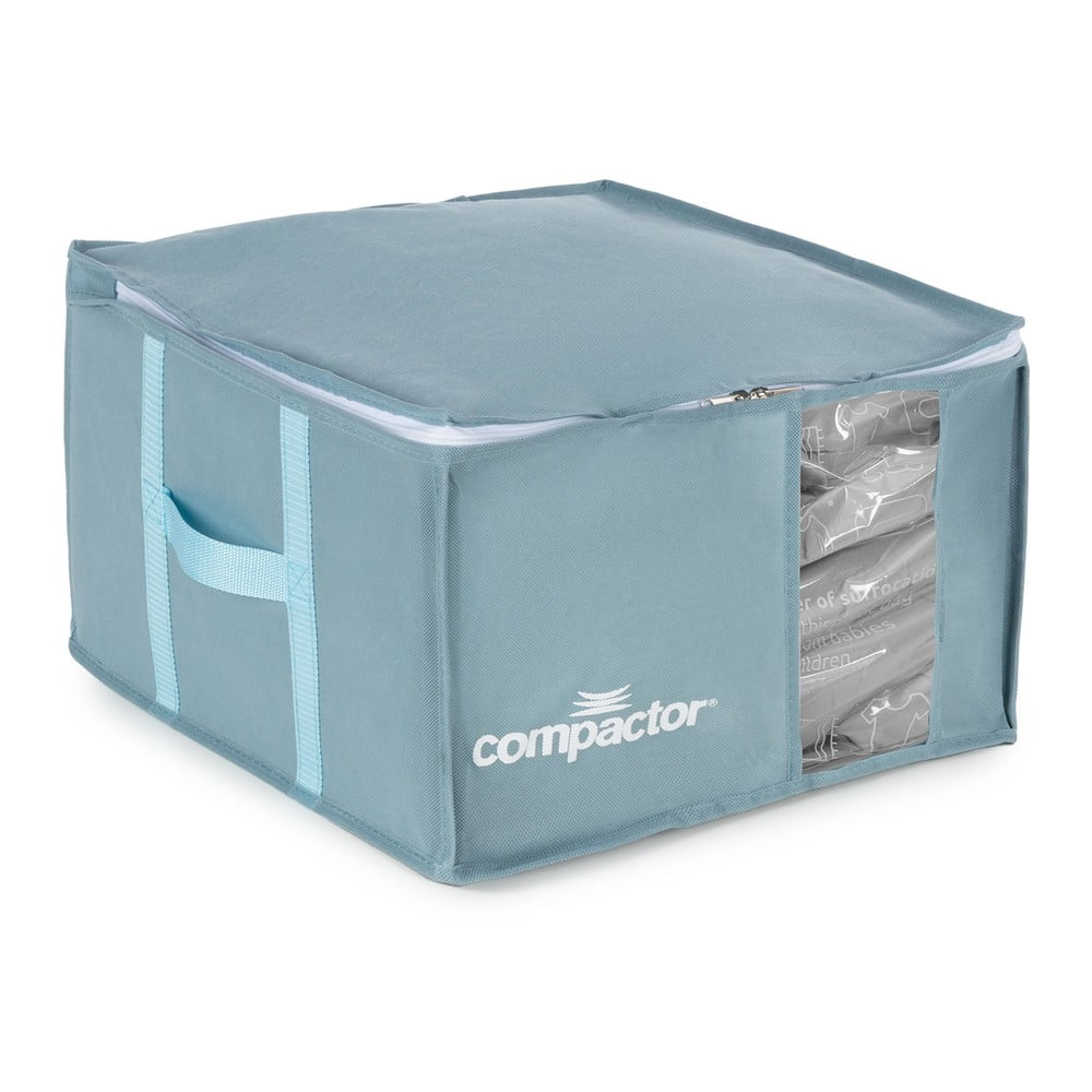 Vákuumos műanyag ruhatároló doboz 42x40x25 cm Blue Edition – Compactor