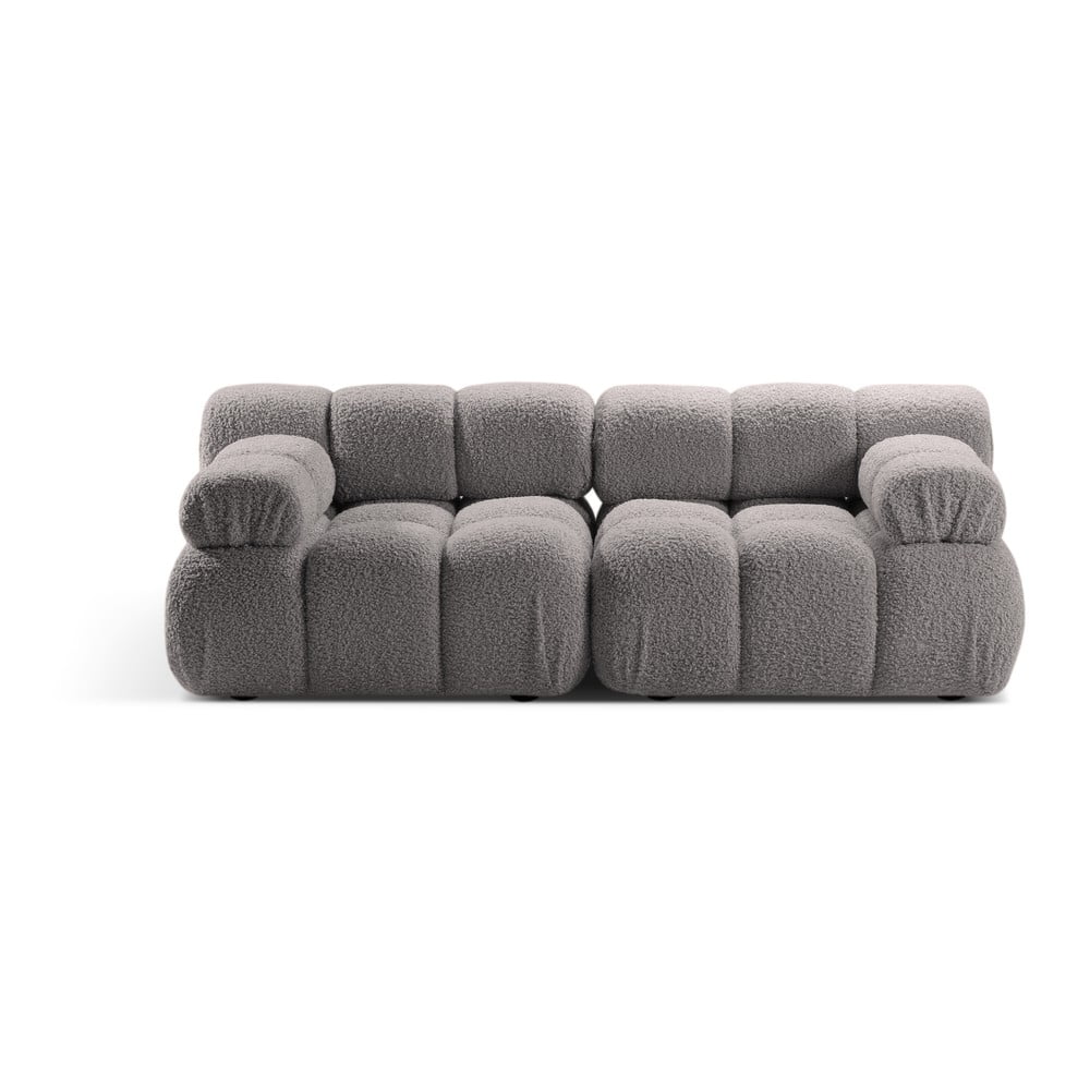 Világosszürke buklé moduláris kanapé 188 cm Bellis – Micadoni Home