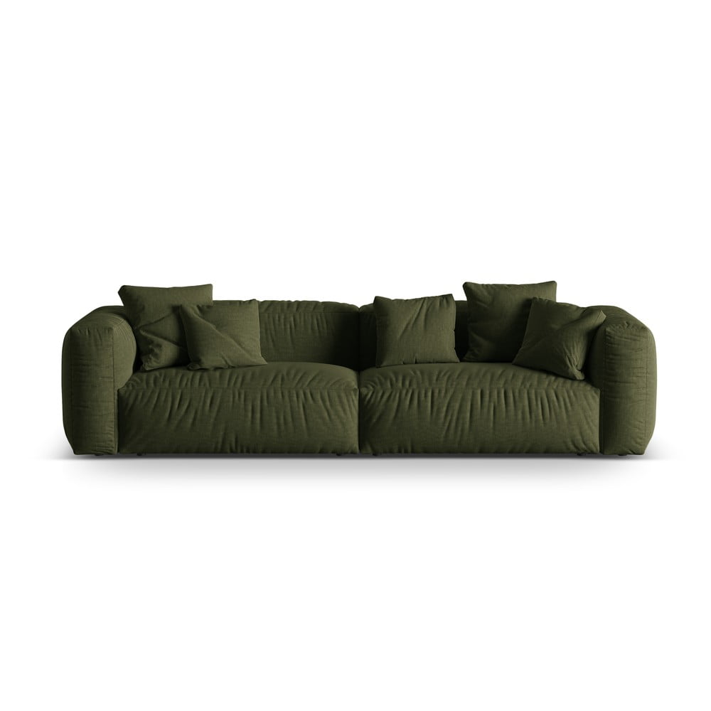 Zöld moduláris kanapé 320 cm Martina – Micadoni Home
