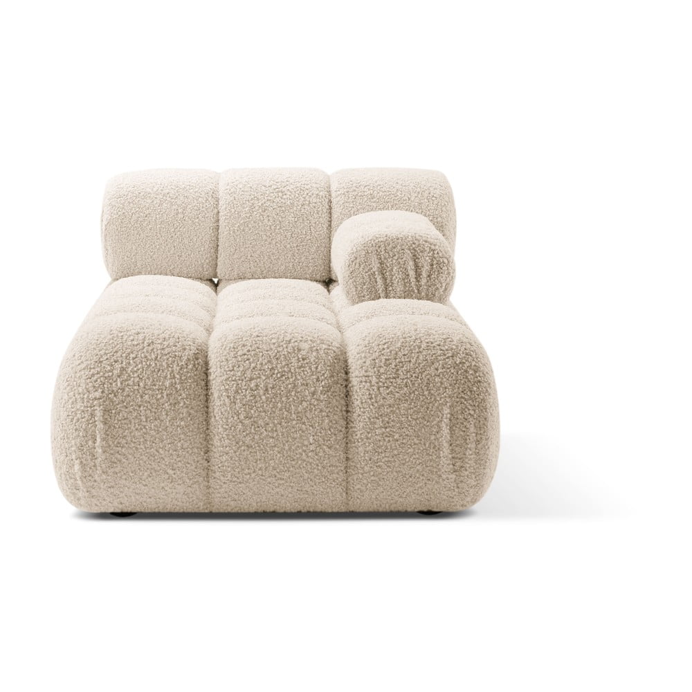 Bézs buklé kanapé modul (jobb oldali) Bellis – Micadoni Home