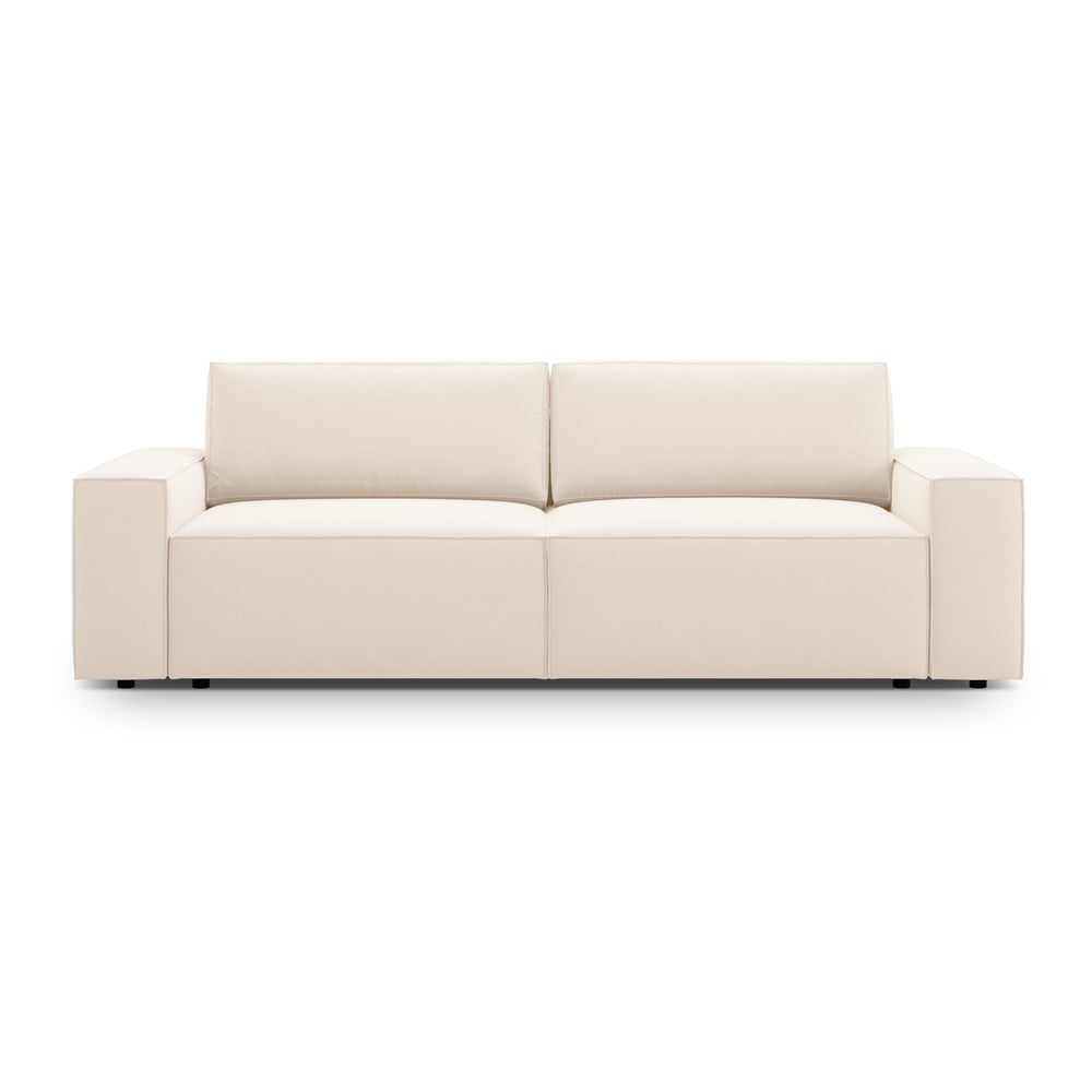 Bézs buklé kinyitható kanapé 247 cm Jodie – Micadoni Home