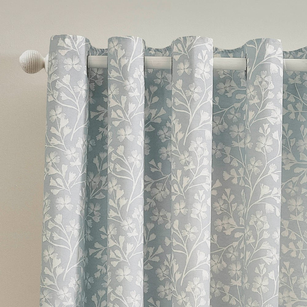 Kék függöny szett 2 db-os 168x229 cm Brooke Floral – Catherine Lansfield