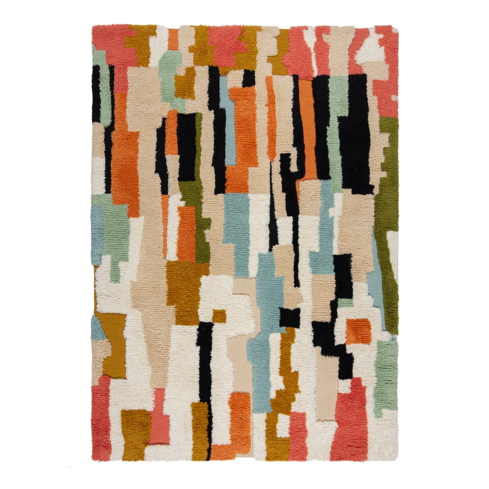 Kézi szövésű gyapjú szőnyeg 160x230 cm Zagora Geo Shaggy – Flair Rugs