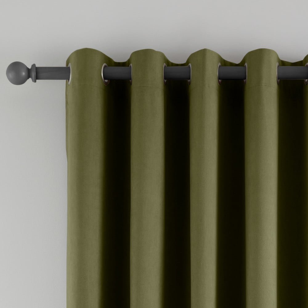 Khaki sötétítő-termo függöny ajtóra 117x213 cm Wilson – Catherine Lansfield