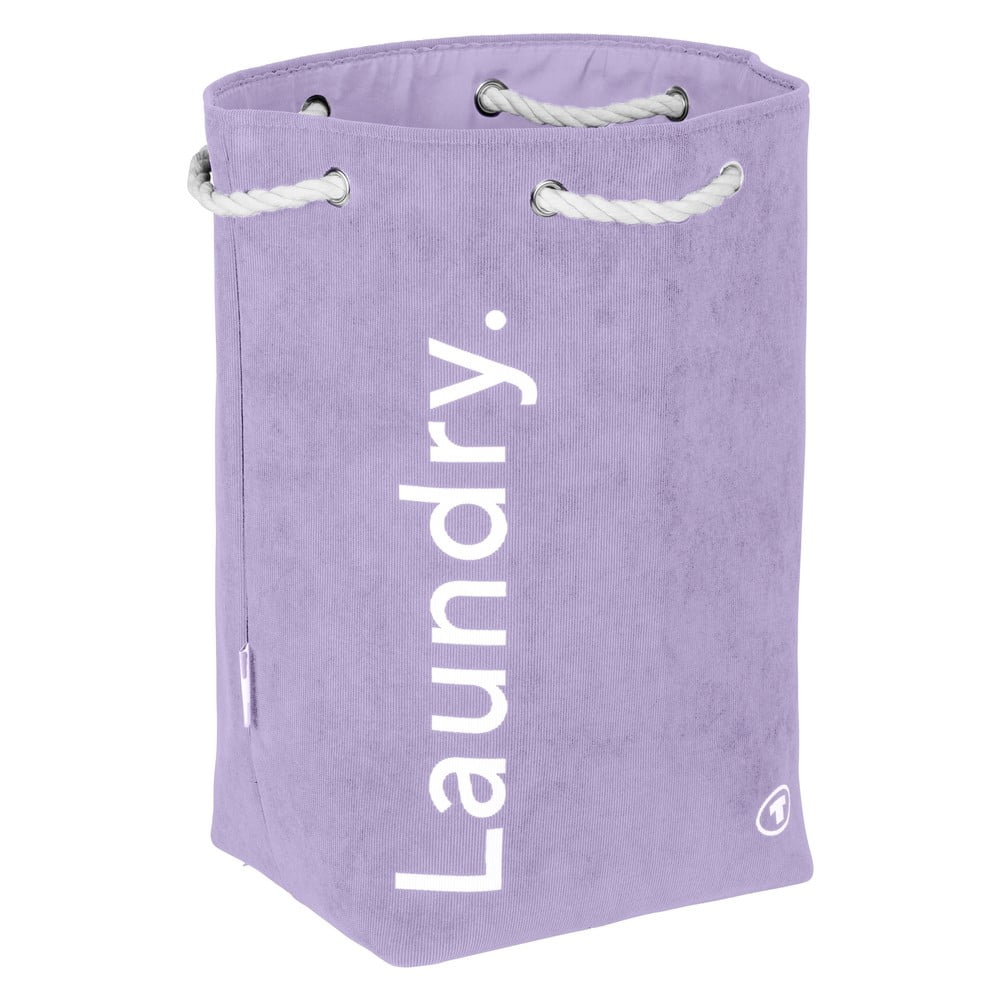 Lila textil szennyeskosár 35