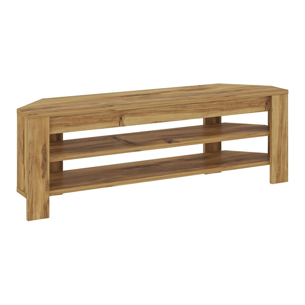 Natúr színű TV-állvány 120x40x30 cm Corner – Kalune Design