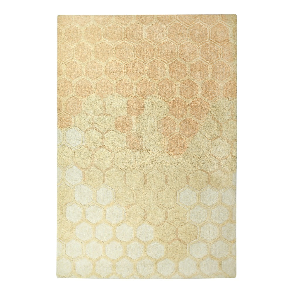 Okkersárga mosható kézi szövésű pamut szőnyeg 140x200 cm Sweet Honey – Lorena Canals