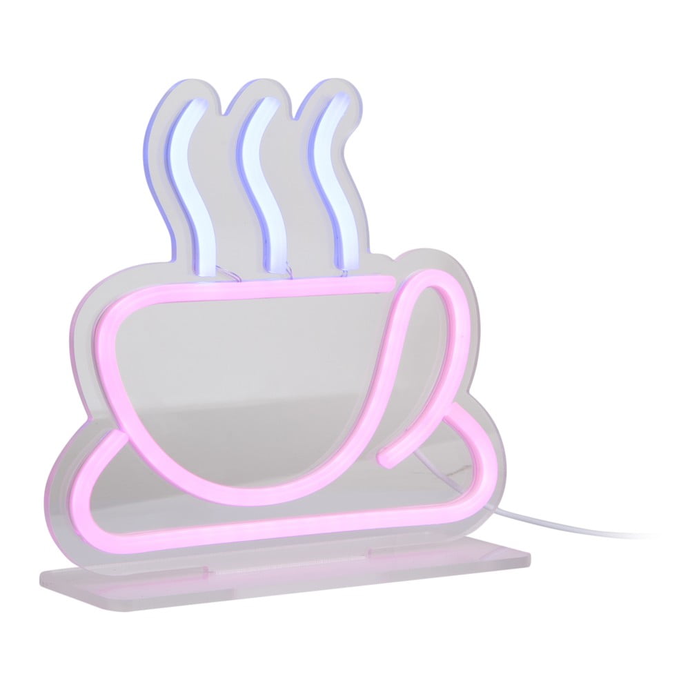 Rózsaszín LED neon fénydekoráció 5 W Coffee – Leitmotiv