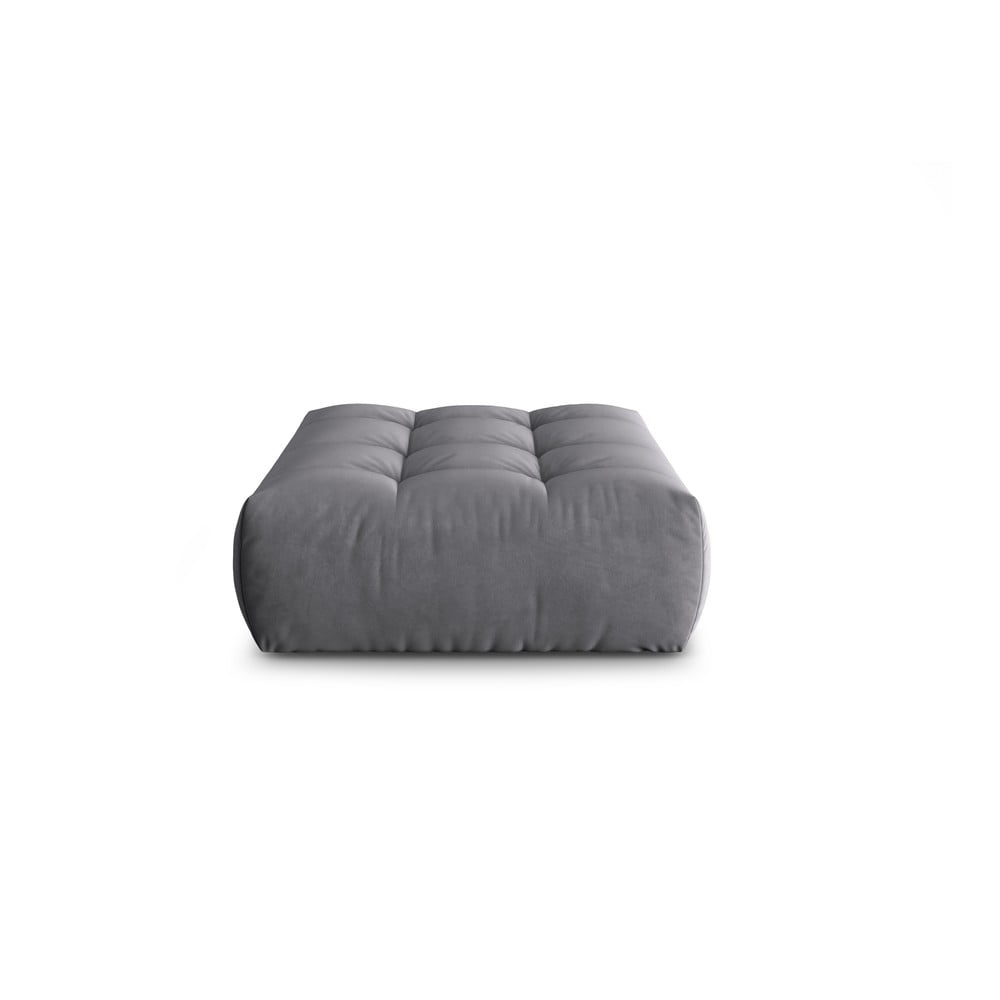 Sötétszürke buklé lábtartó Bloom – Micadoni Home