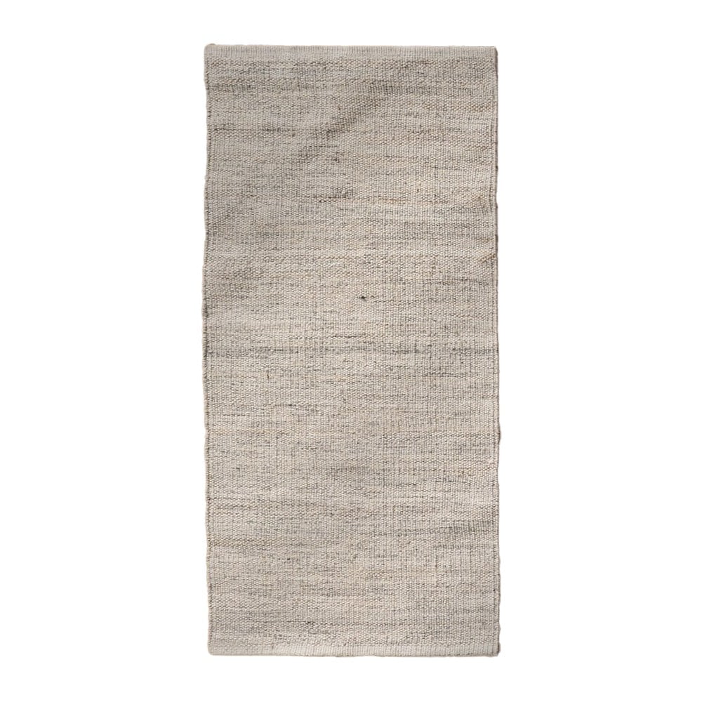 Szürke kétoldalas gyapjúkeverék szőnyeg 80x150 cm – Ixia