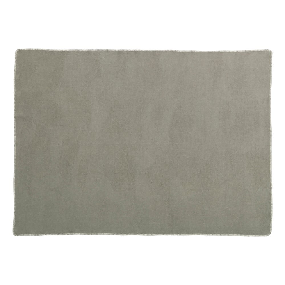 Szürkésbézs gyapjúkeverék takaró 140x200 cm Ylva Dark Linen – Pappelina