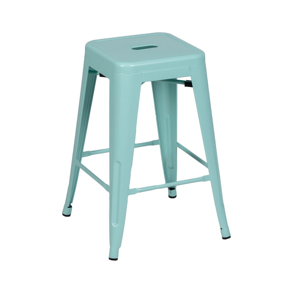 Türkiz fém bárszék szett 2 db-os (ülésmagasság 61 cm) – Ixia