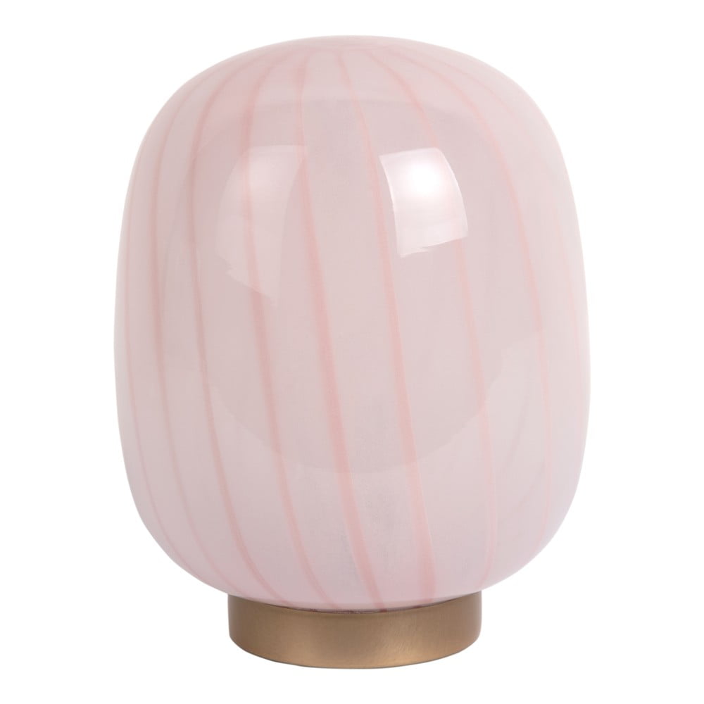 Világos rózsaszín asztali lámpa üveg búrával (magasság 20 cm) Summer Globe – Leitmotiv