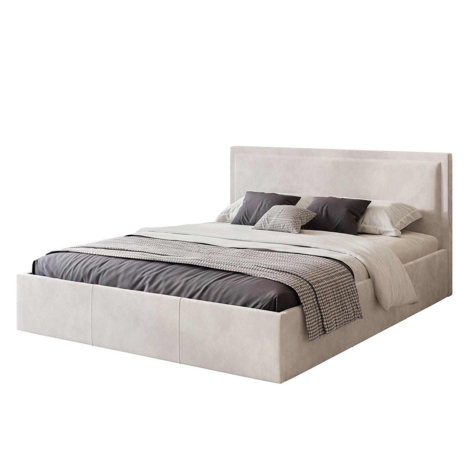 SOAVE kárpitozott ágy 120x200 cm Opera krém TT-FURNITURE