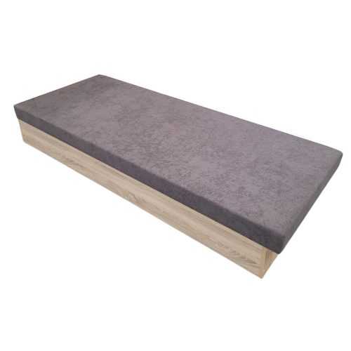 Ágy Silver A90 - 90x200  Piros Sonoma tölgy Graja
