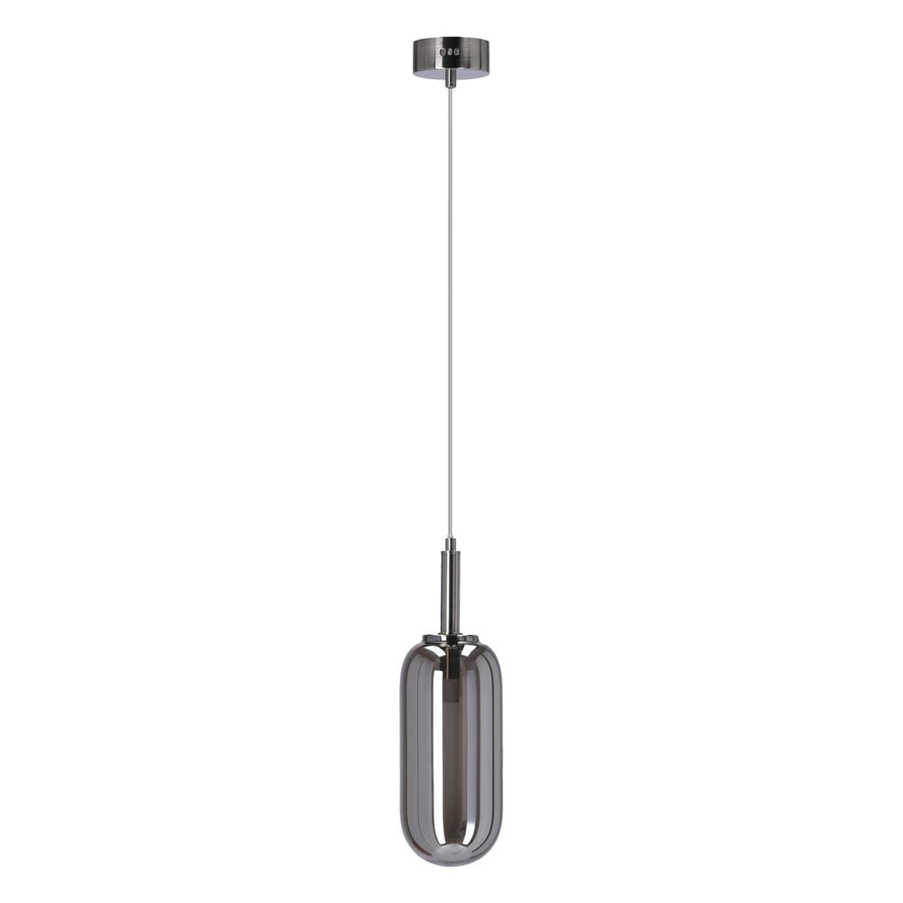 Antracitszürke LED függőlámpa üveg búrával ø 13 cm Fiuggi – Candellux Lighting