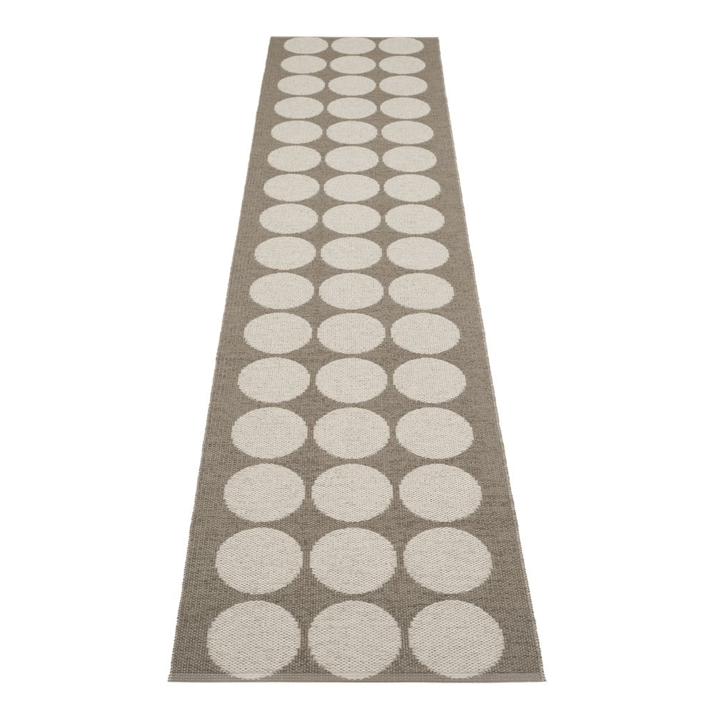 Barna-bézs kültéri-beltéri futószőnyeg 70x320 cm Hugo Walnut Linen – Pappelina
