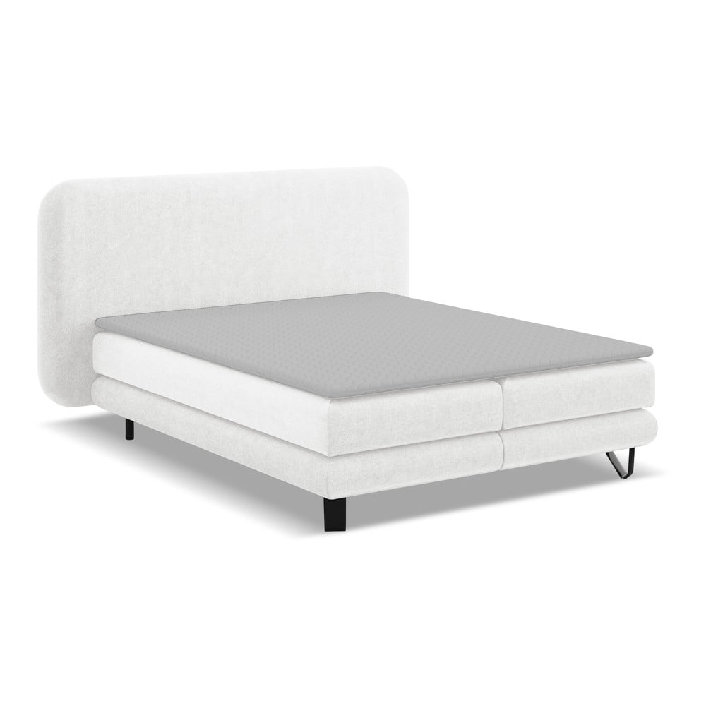 Fehér boxspring ágy 140x200 cm Ilima – Makamii