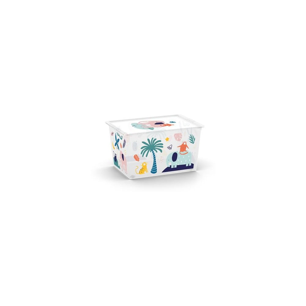Fehér műanyag gyerek tárolódoboz 55x39x31 cm C Box Style – KIS