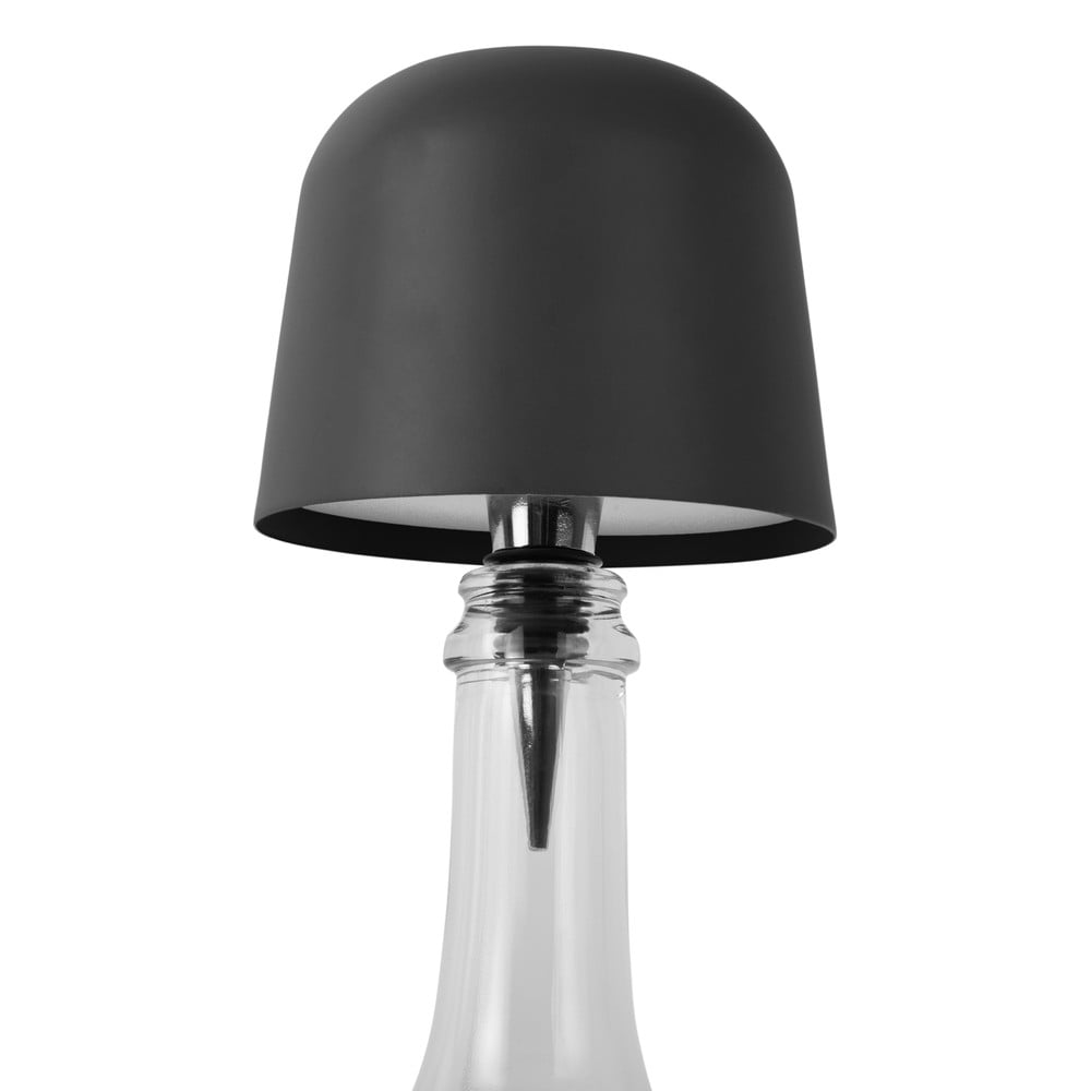 Fekete LED asztali lámpa üvegre