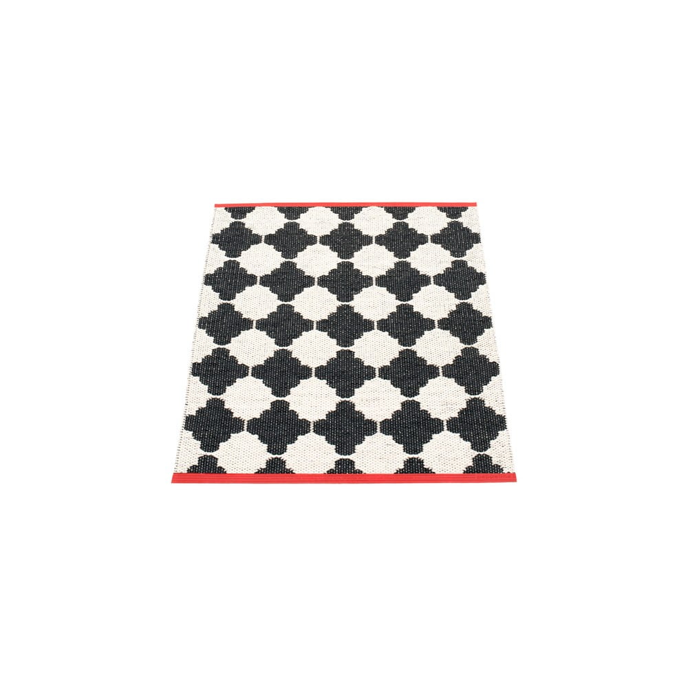 Fekete-fehér kültéri-beltéri szőnyeg 70x90 cm Marre Black Coral  – Pappelina