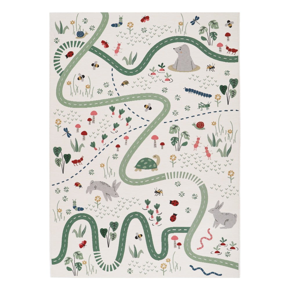 Krémszínű gyerek játszószőnyeg 123x180 cm Garden Life – Nattiot