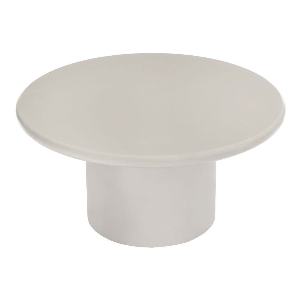 Krémszínű kerek dohányzóasztal ø 80 cm Nagano – House Nordic