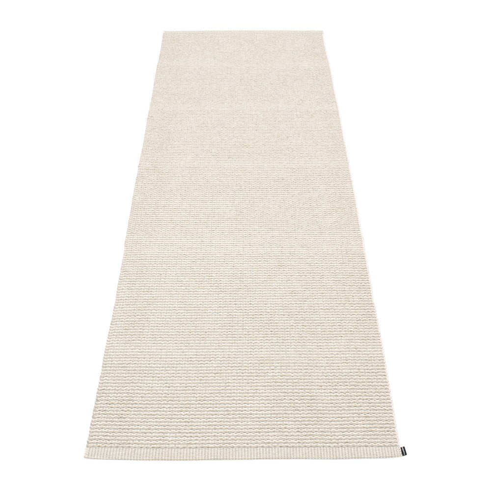 Krémszínű kültéri-beltéri futószőnyeg 70x200 cm Mono Linen Vanilla – Pappelina