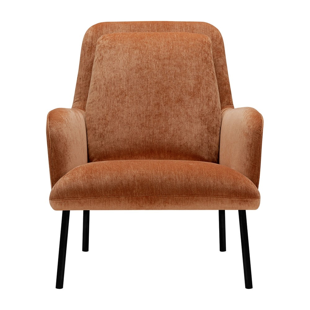 Narancssárga bársony fotel Oliver – Sits