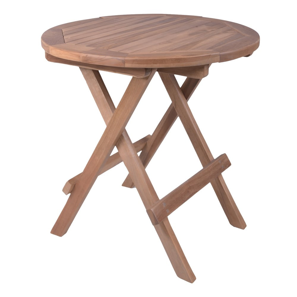 Teakfa kerek kerti tárolóasztal ø 50 cm Luang – Garden Pleasure