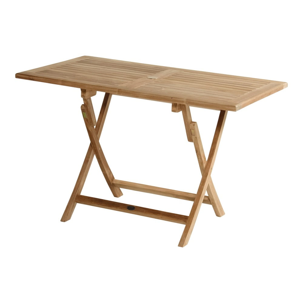 Teakfa kerti étkezőasztal 70x120 cm Skagen – Hartman