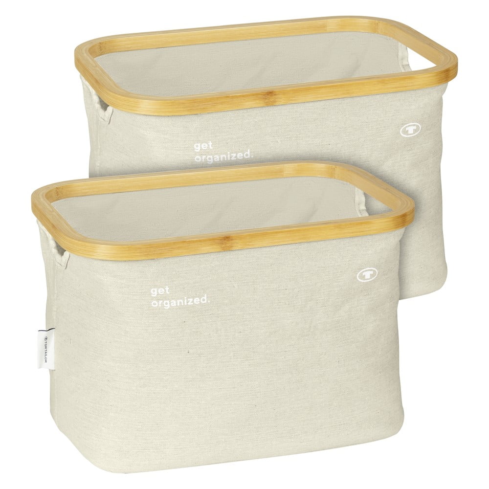 Textil tárolókosár szett 2 db-os 38x26x26 cm Tom Tailor – Wenko