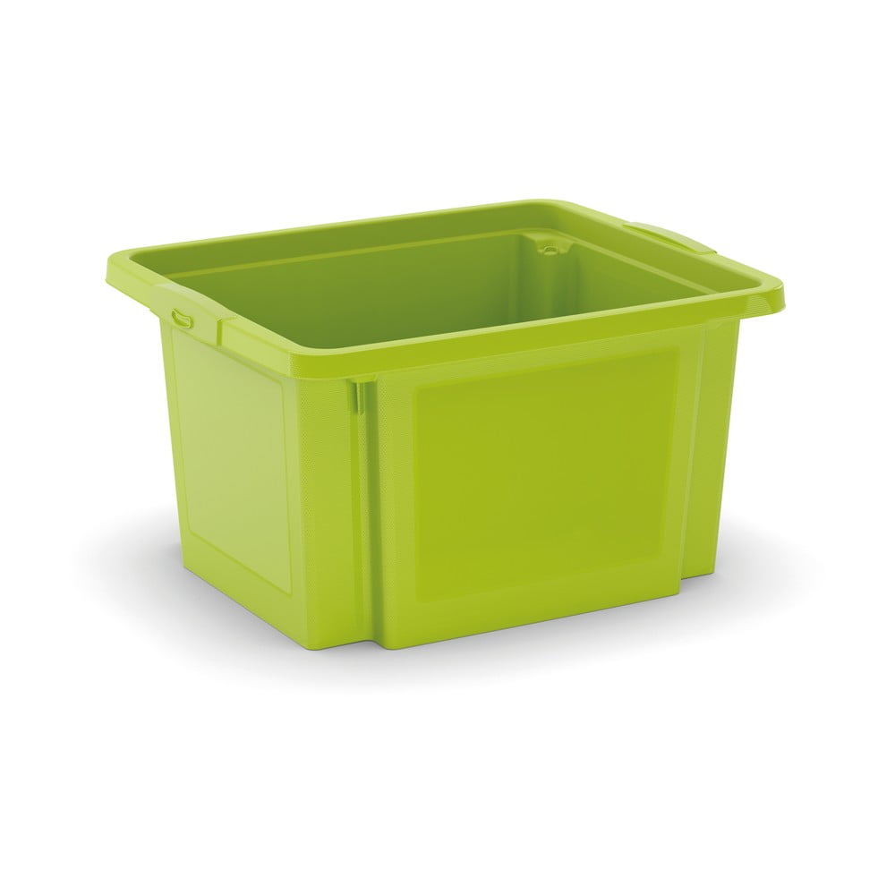 Zöld műanyag tárolódoboz 42x35x23 cm H-Box S – KIS