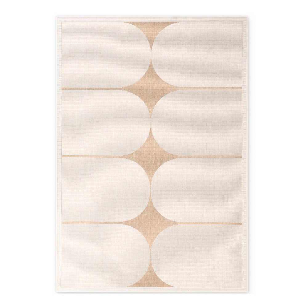 Bézs-elefántcsont színű kültéri-beltéri szőnyeg 200x290 cm Duet Bowen – NORTHRUGS