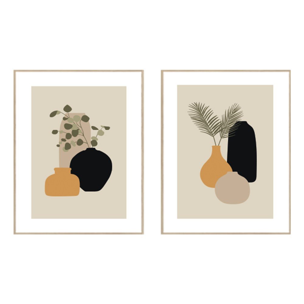 Kép szett 2 db-os 30x40 cm Plants Graphic – knor