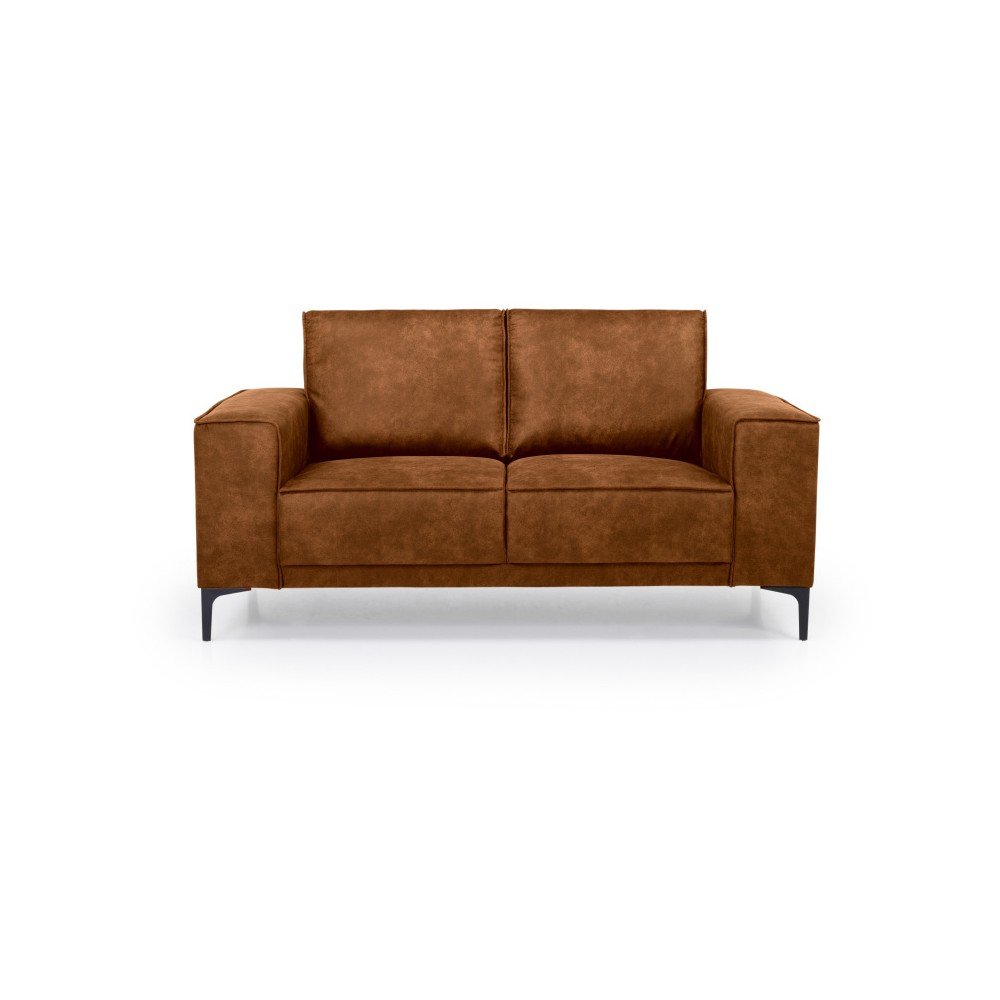 Konyakbarna bőrutánzat kanapé 164 cm Copenhagen – Scandic