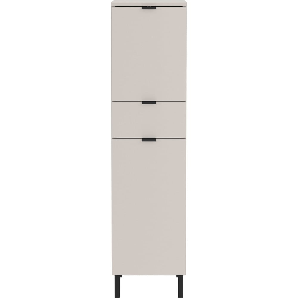 Krémszínű magas-keskeny fürdőszoba szekrény 30x120 cm Arcena – Germania