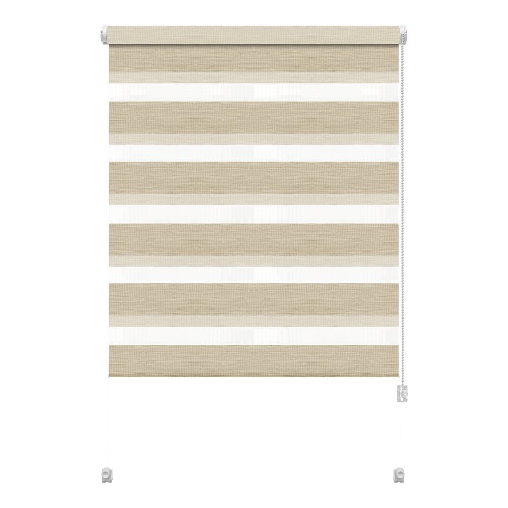 Krémszínű nappali-éjszakai roló 80x150 cm Zebra Natur – Gardinia