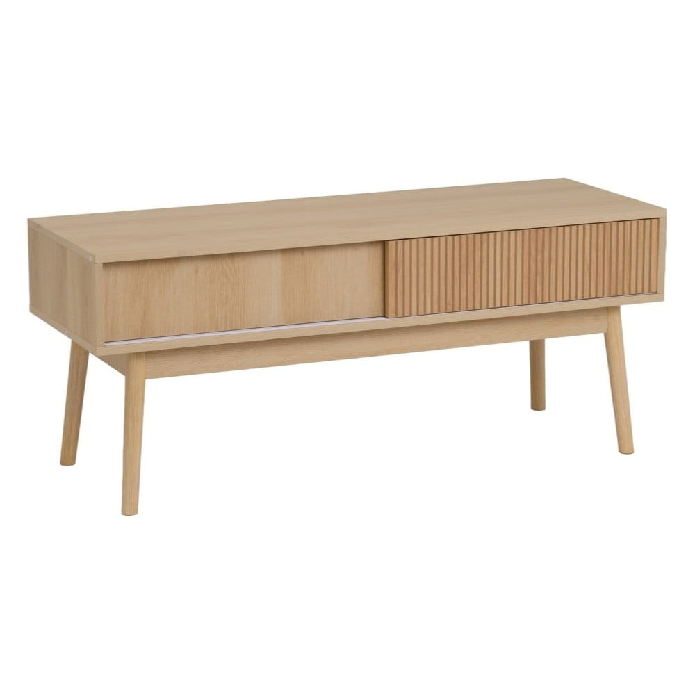 Natúr színű TV-állvány 115x48x40 cm Naroa – Casa Selección