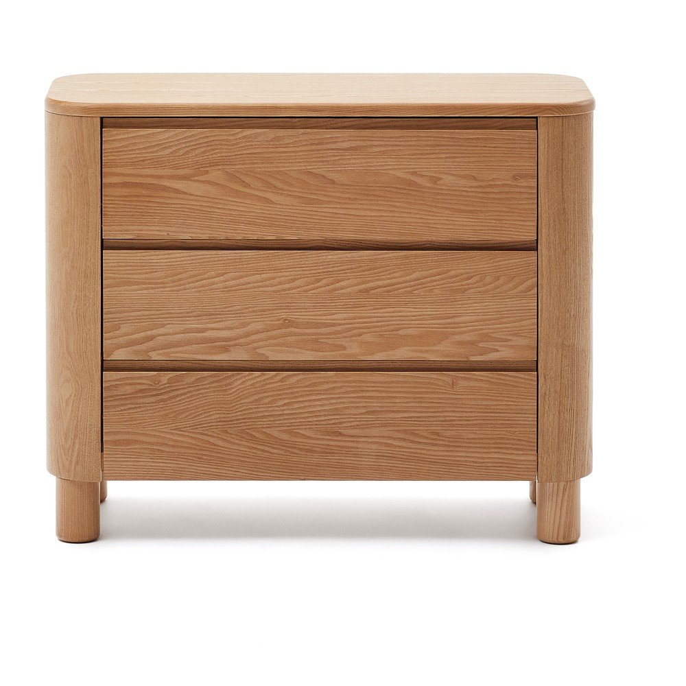 Natúr színű komód kőrisfa dekorral 120x80x40 cm Salaya – Kave Home