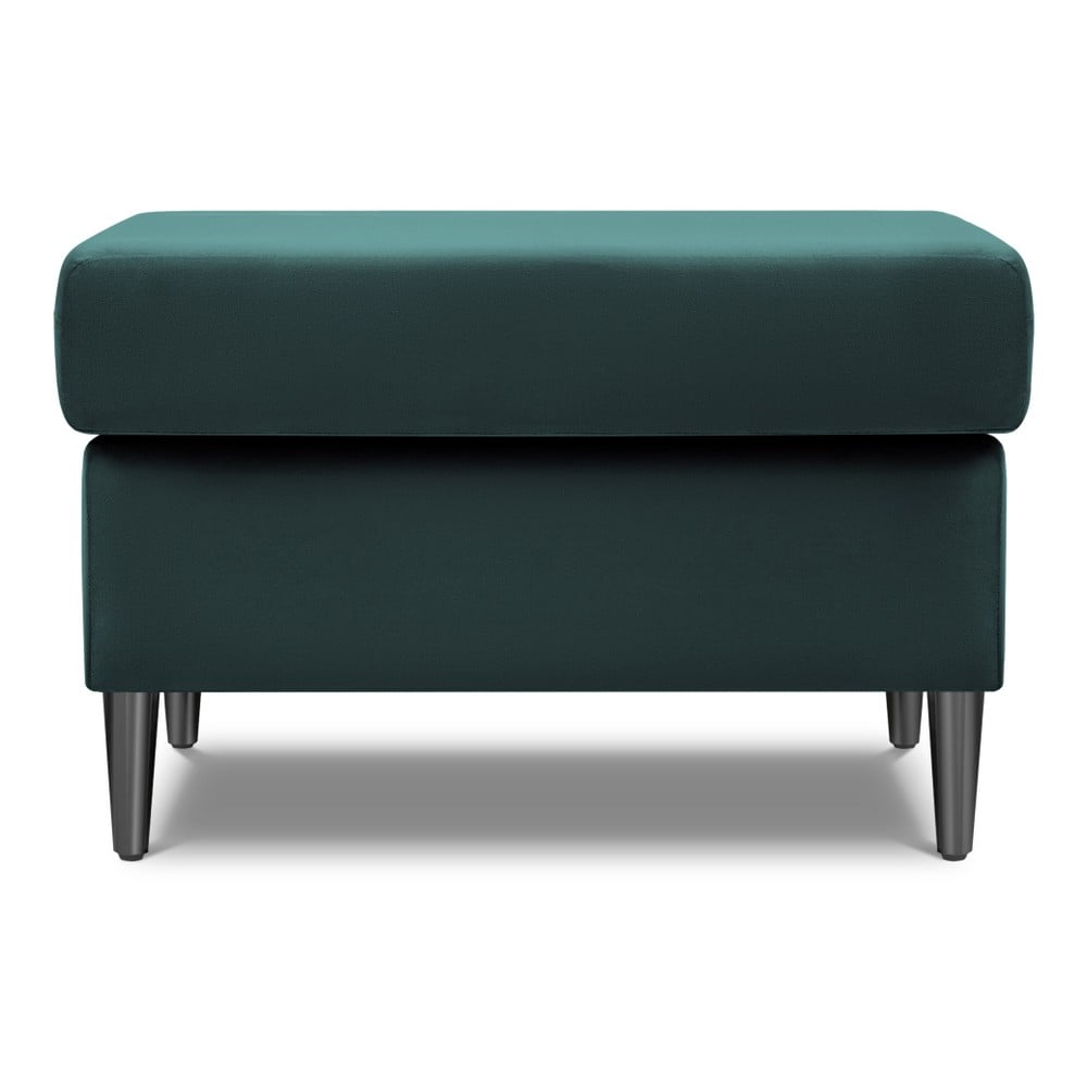 Petróleum színű bársony lábtartó Kyoto – Cosmopolitan Design