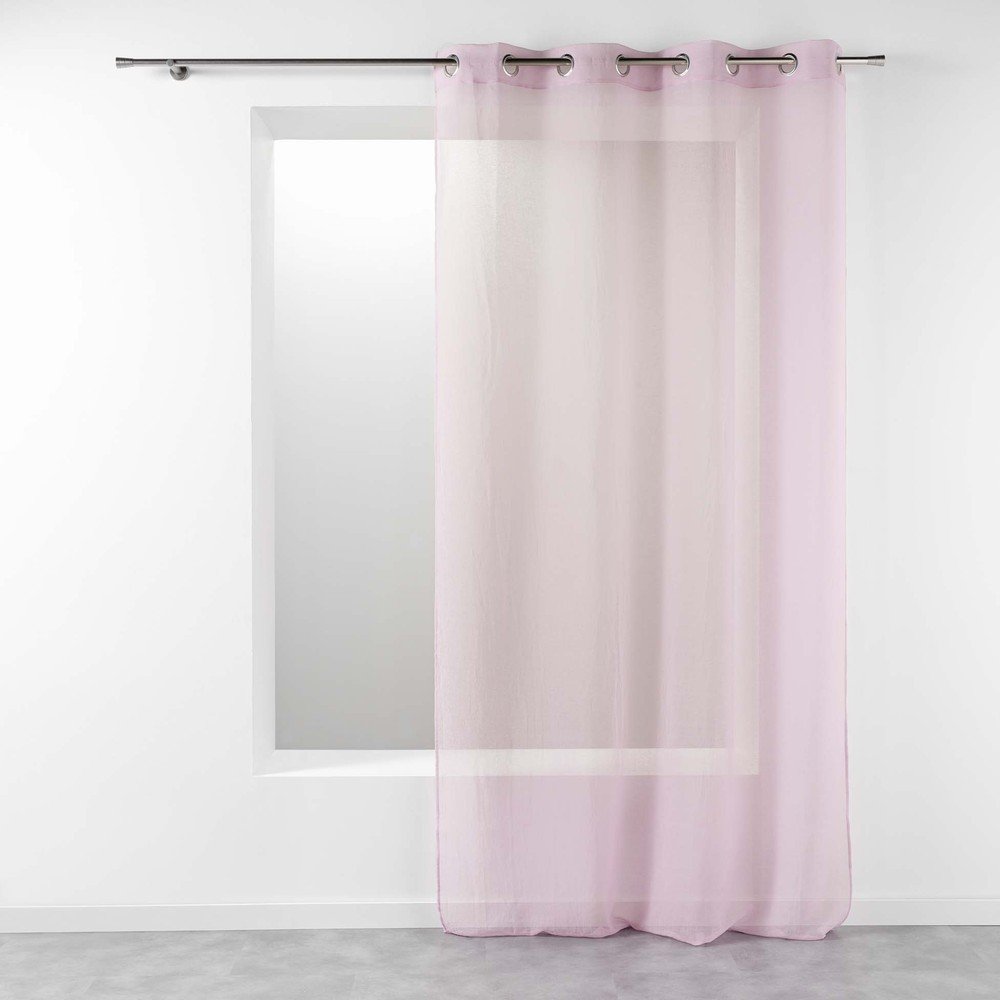 Rózsaszín fényáteresztő függöny 140x280 cm Telma – douceur d'intérieur