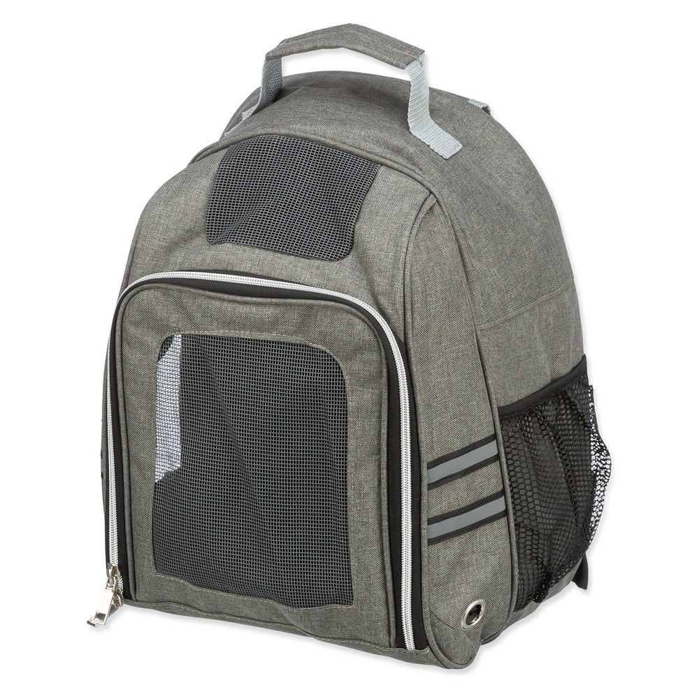 Szürke hátizsák kisállatoknak 26x38 cm Trixie Dan – Plaček Pet Products