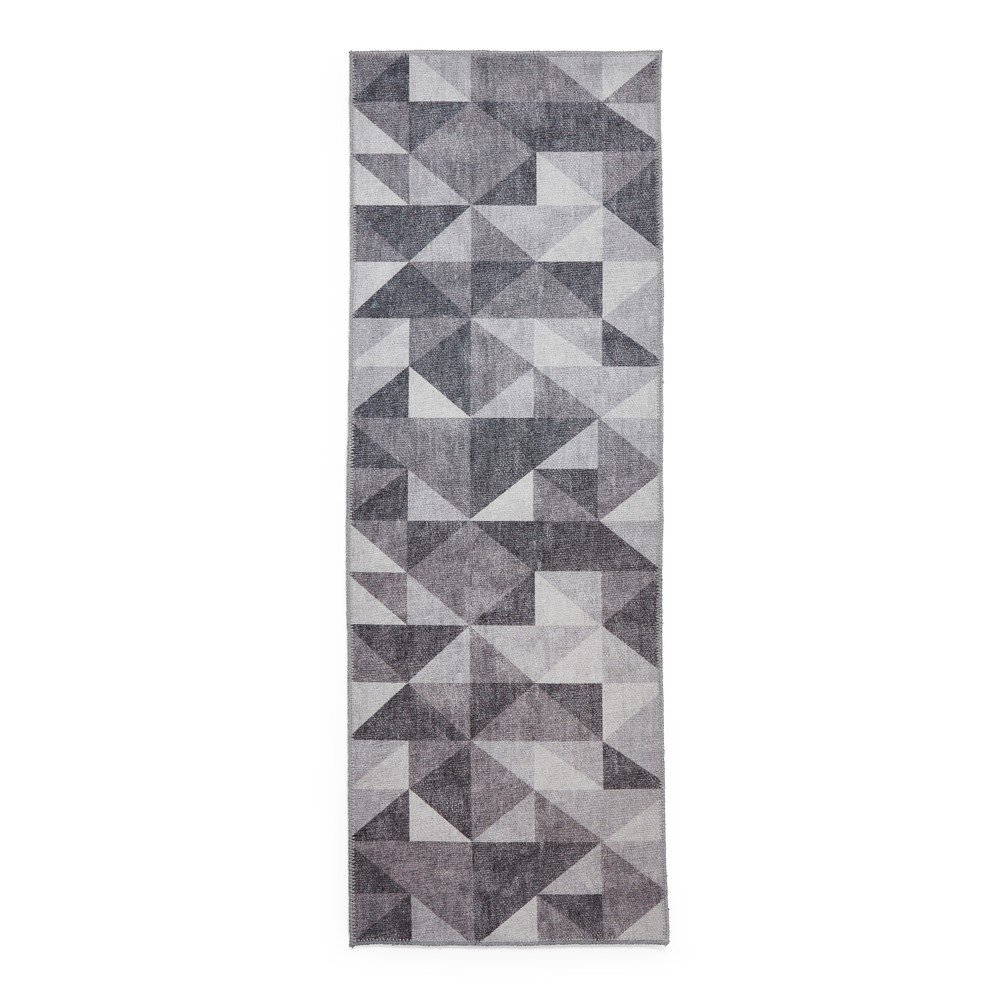 Szürke mosható futószőnyeg 76x230 cm Coral Grey – Think Rugs