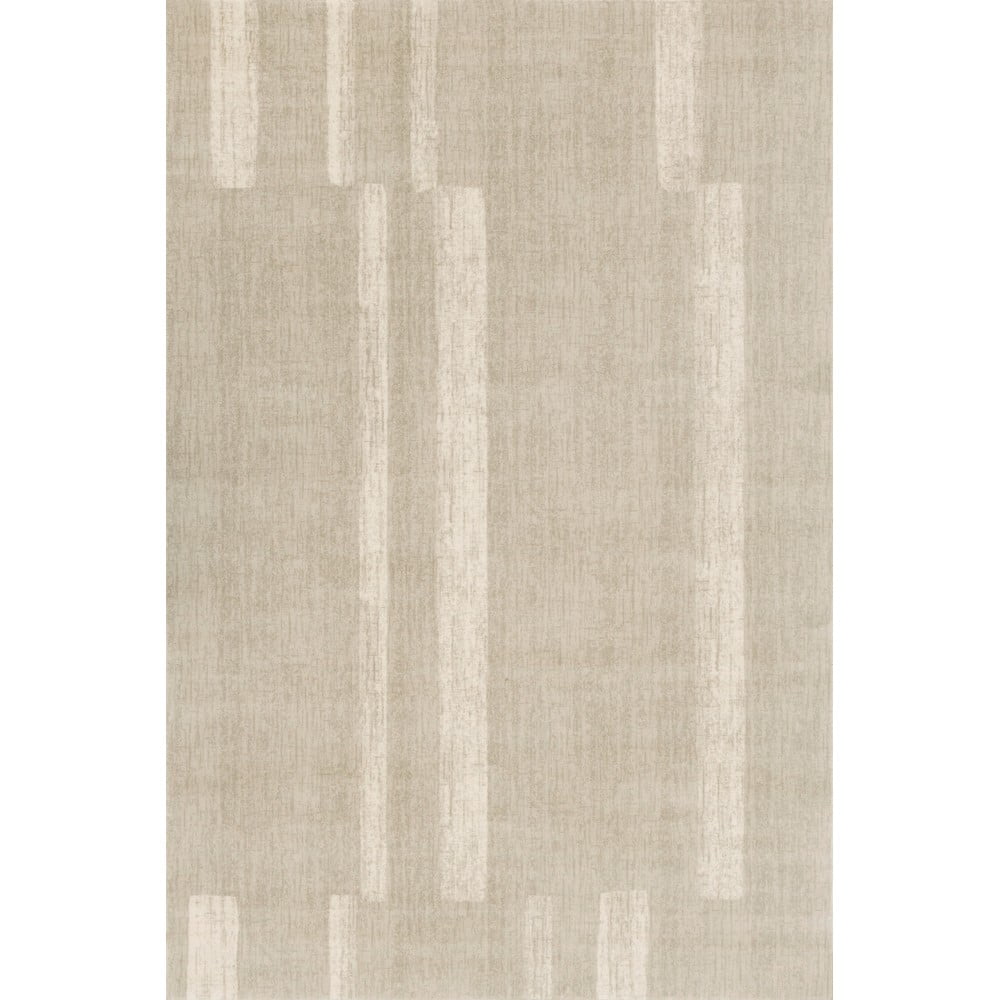 Szürkésbézs gyapjú szőnyeg 240x340 cm Agnus Brush Lines – Agnella