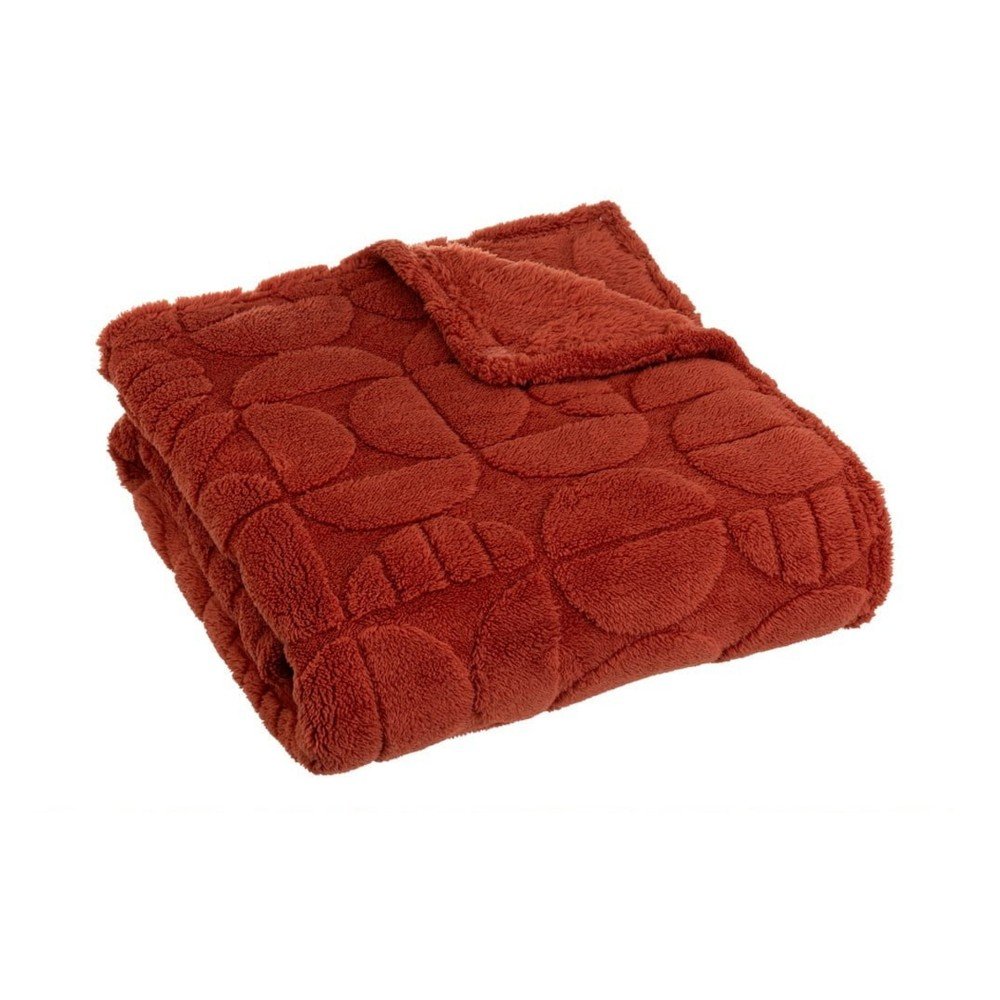 Téglavörös mikroplüss takaró 130x160 cm Mid Century – Casa Selección