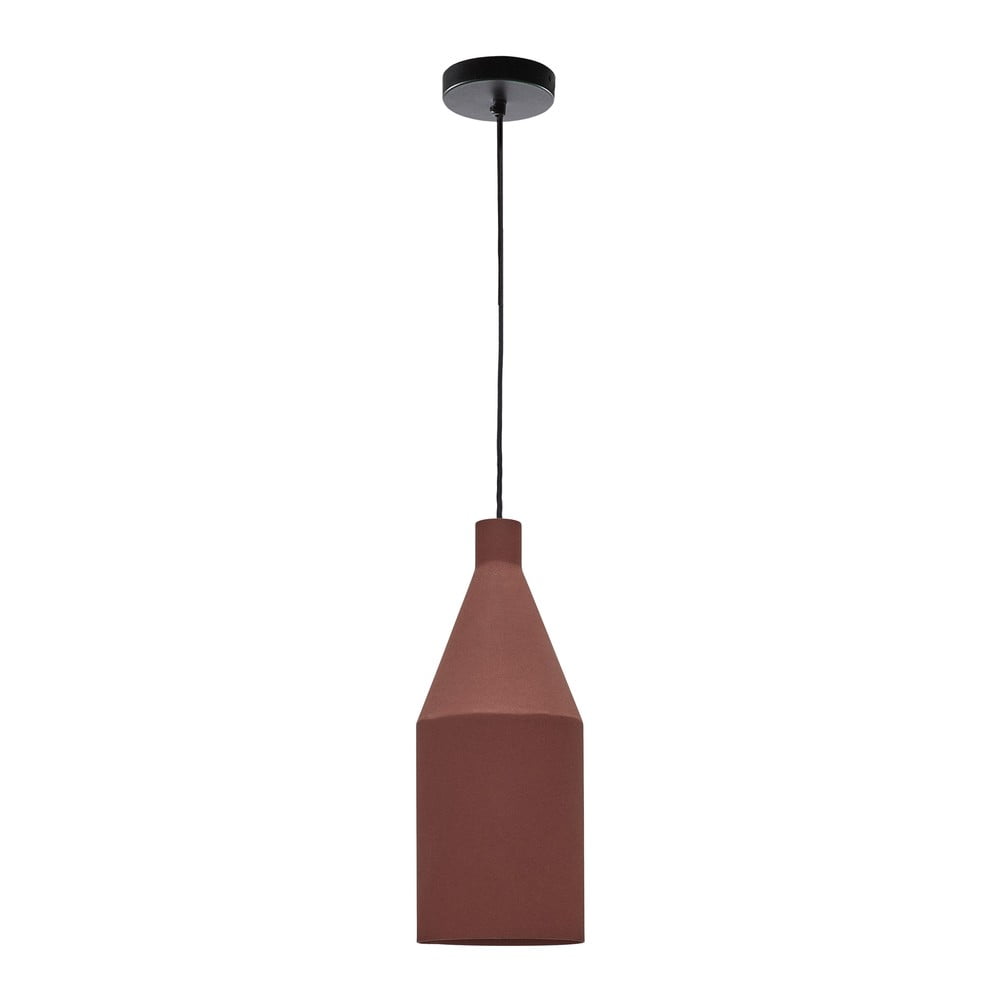Terrakotta színű függőlámpa fém búrával ø 15 cm Peralta – Kave Home