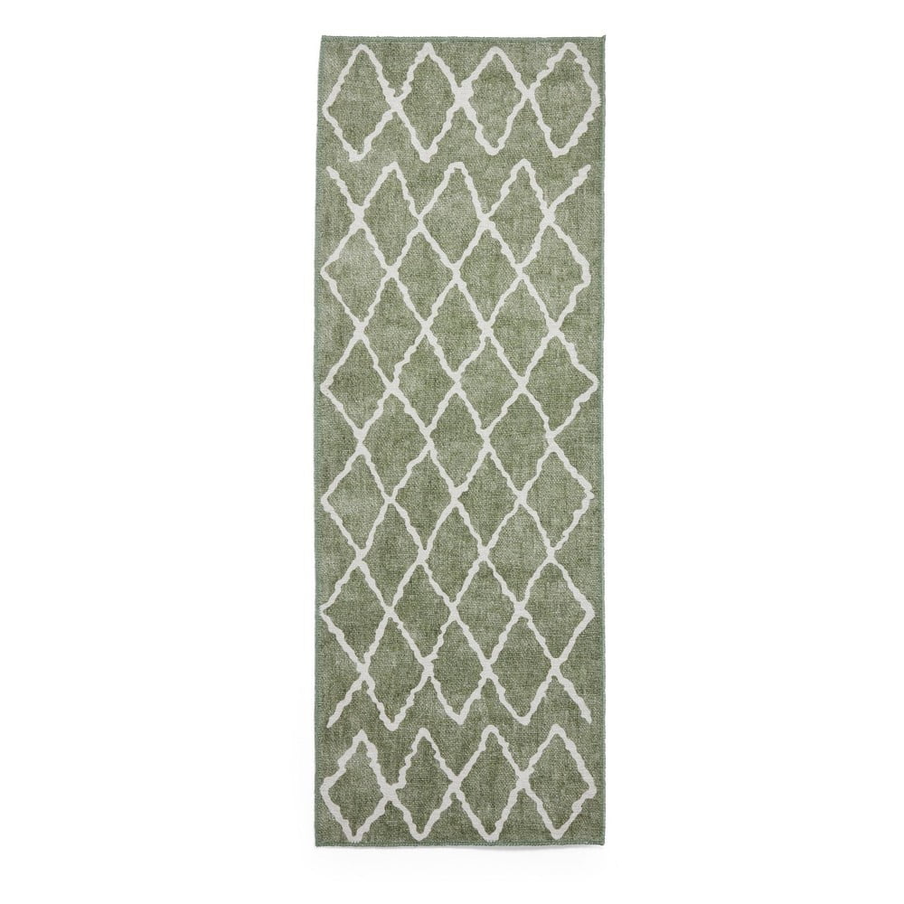 Zöld mosható futószőnyeg 61x170 cm Coral Green – Think Rugs