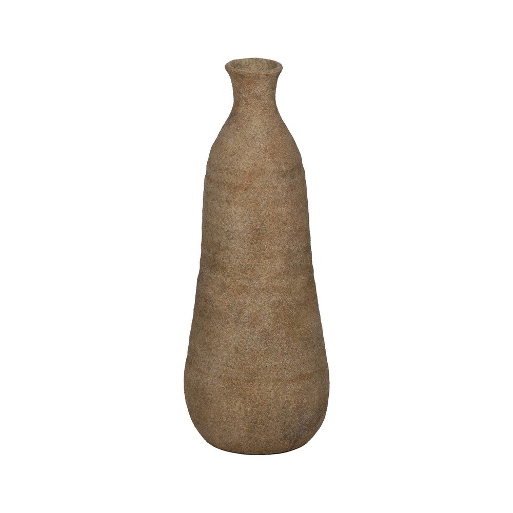 Barna kerámia magas váza (magasság 51 cm) Ijo – Ixia